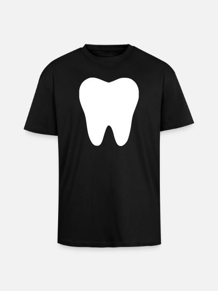 Tooth, Teeth, Dentist Gift - Unisex Oversized Heavyweight T-shirt - black