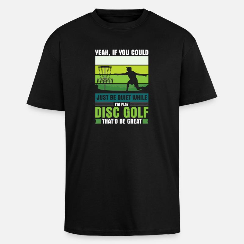 Disc Golf Geschenke Discgolf - Oversized Heavyweight Unisex T-Shirt - Schwarz