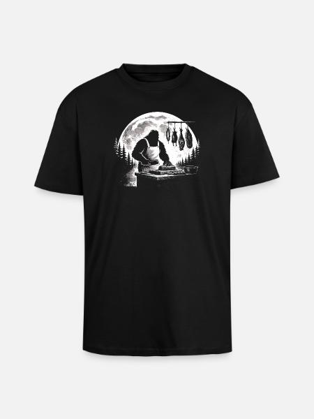Bigfoot Butcher - Unisex Oversized Heavyweight T-shirt - black