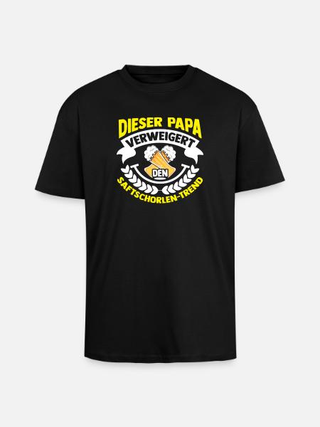 Beer Father Father's Day Dad - Unisex Oversized Heavyweight T-shirt - black