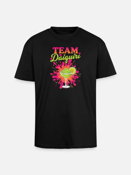 Hen Party Cocktail Team Daiquiri - Unisex Oversized Heavyweight T-shirt - black