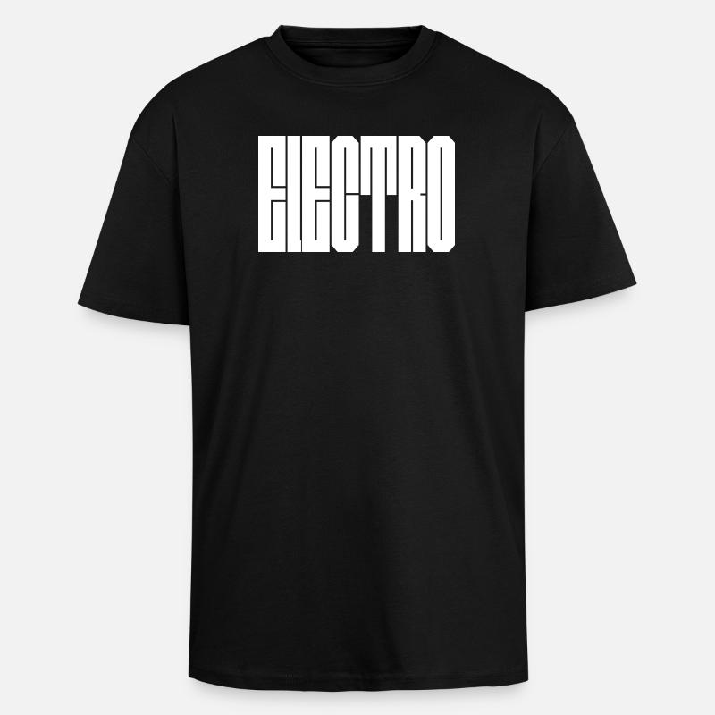 Monochrome vertikale Glyphen - Oversized Heavyweight Unisex T-Shirt - Schwarz