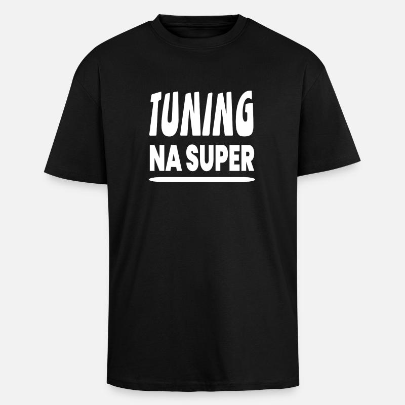 Tuning - Oversized Heavyweight Unisex T-Shirt - Schwarz