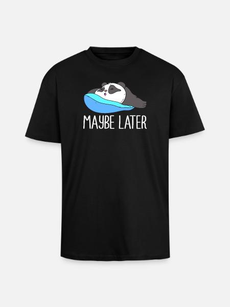 lazy procrastination lazy laziness - Unisex Oversized Heavyweight T-shirt - black