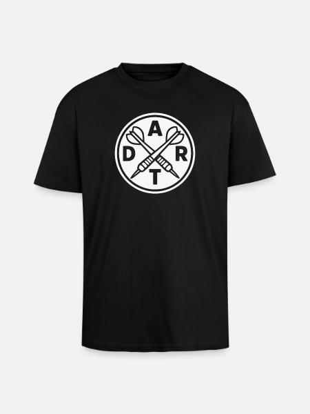 DART Logo Arrows Sport Outfit - Unisex Oversized Heavyweight T-shirt - black