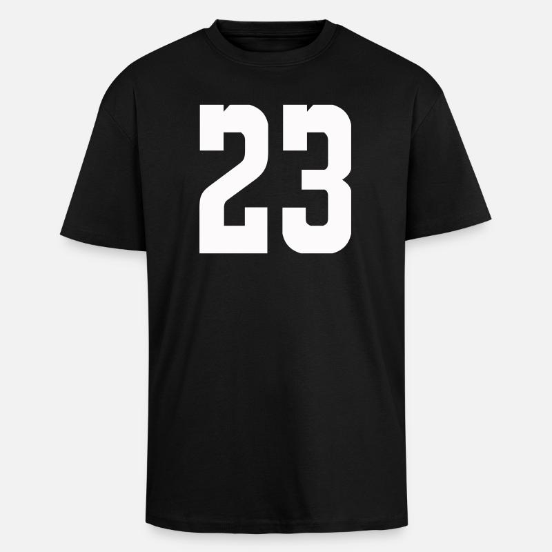 23 - Unisex Oversized Heavyweight T-shirt - black