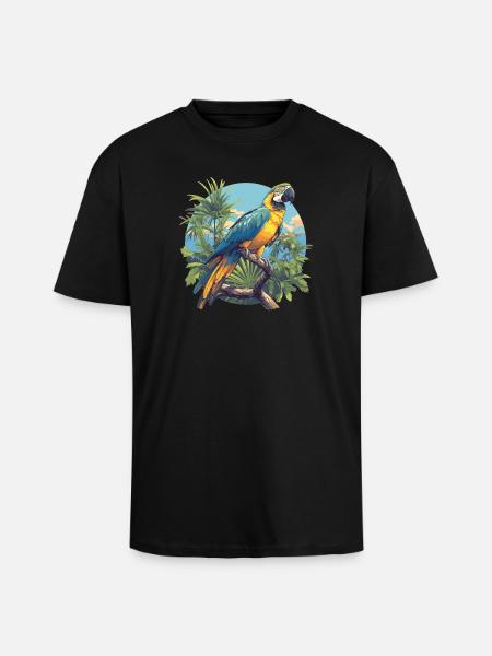 Macaw's Era - Unisex Oversized Heavyweight T-shirt - black