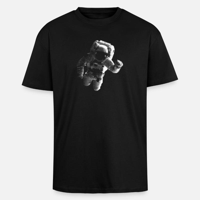 Astronaut  - Oversized Heavyweight Unisex T-Shirt - Schwarz