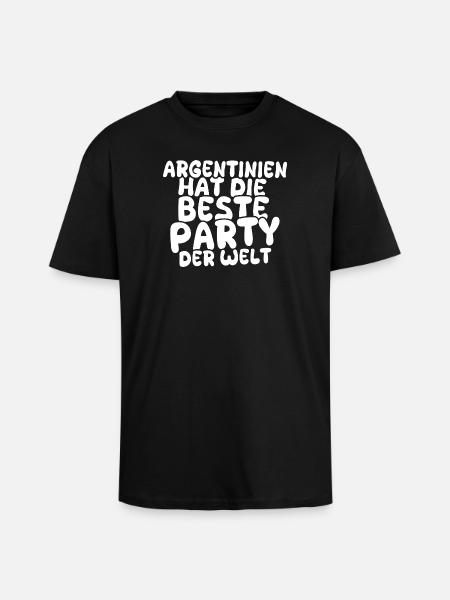 Feiern Argentinien - Oversized Heavyweight Unisex T-Shirt - Schwarz