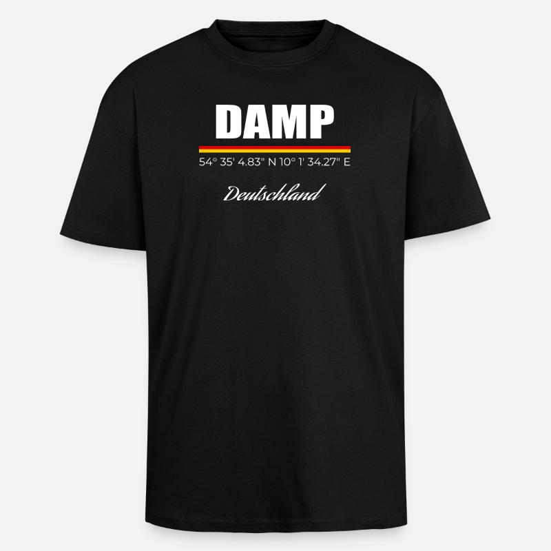 Damp - Oversized Heavyweight Unisex T-Shirt - Schwarz