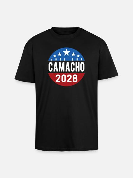 Vote Camacho 2028 Funny Parody Funny - Unisex Oversized Heavyweight T-shirt - black