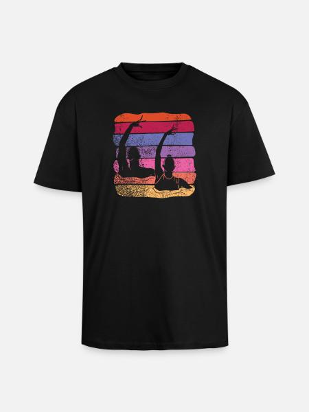 Artistic Swim Team Synchronized Swimming - Unisex Oversized Heavyweight T-shirt - black