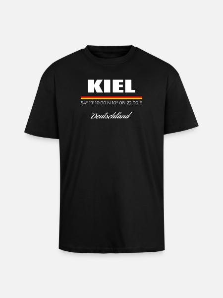 Kiel - Oversized Heavyweight Unisex T-Shirt - Schwarz