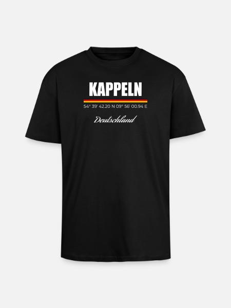 Kappeln - Oversized Heavyweight Unisex T-Shirt - Schwarz