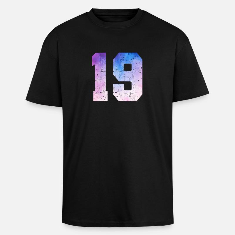Issue 19 – 19th Anniversary Gift - Unisex Oversized Heavyweight T-shirt - black