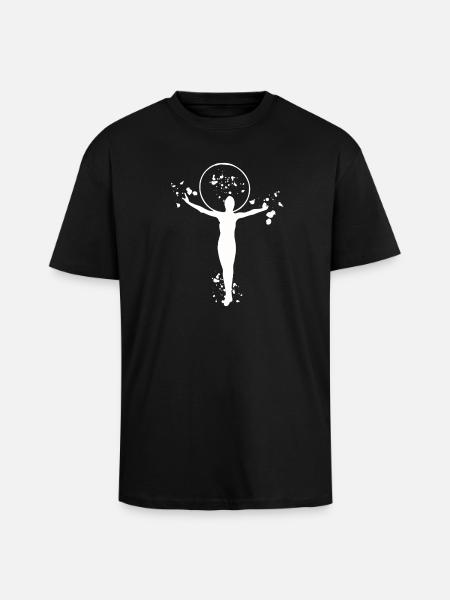 Gymnastics Hoops Rhythmic Gymnastics - Unisex Oversized Heavyweight T-shirt - black