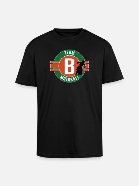 Motoball Team B Team Player Game - Unisex Oversized Heavyweight T-shirt - black