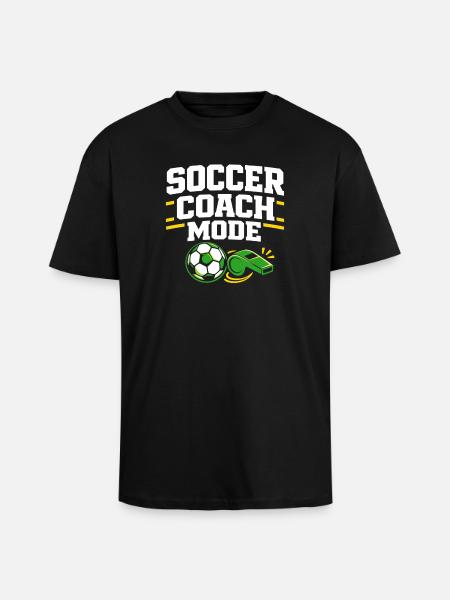 Fußballtraining Jugend-sport-trainer - Oversized Heavyweight Unisex T-Shirt - Schwarz