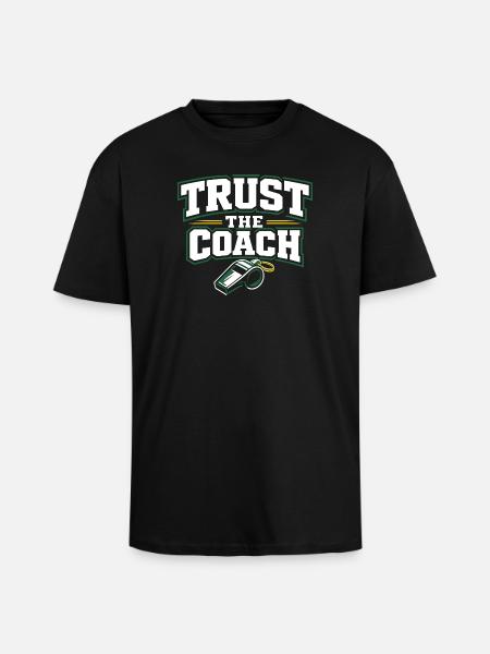 Fußballtraining Jugend-sport-trainer - Oversized Heavyweight Unisex T-Shirt - Schwarz