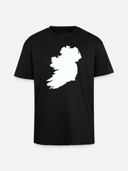irland_country - T-shirt unisexe oversize épais - noir