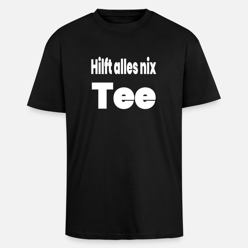 Tee - Oversized Heavyweight Unisex T-Shirt - Schwarz