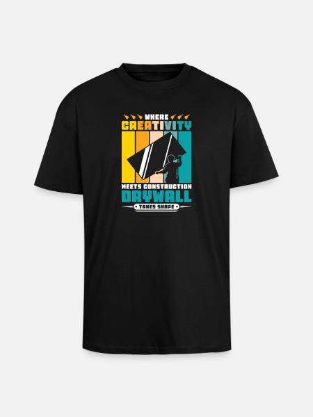 Drywall Drywall Builder Drywall Fitter - Unisex Oversized Heavyweight T-shirt - black