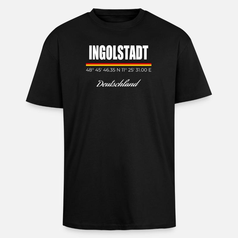 Ingolstadt - Oversized Heavyweight Unisex T-Shirt - Schwarz