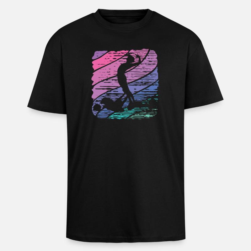 Artistic Swim Team Synchronschwimmen - Oversized Heavyweight Unisex T-Shirt - Schwarz