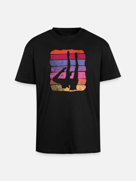 Artistic Swim Team Synchronized Swimming - Unisex Oversized Heavyweight T-shirt - black