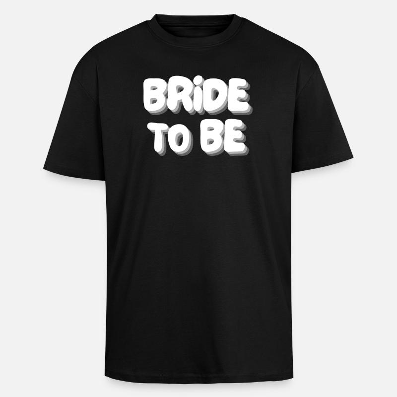 Future mariée - T-shirt unisexe oversize épais - noir