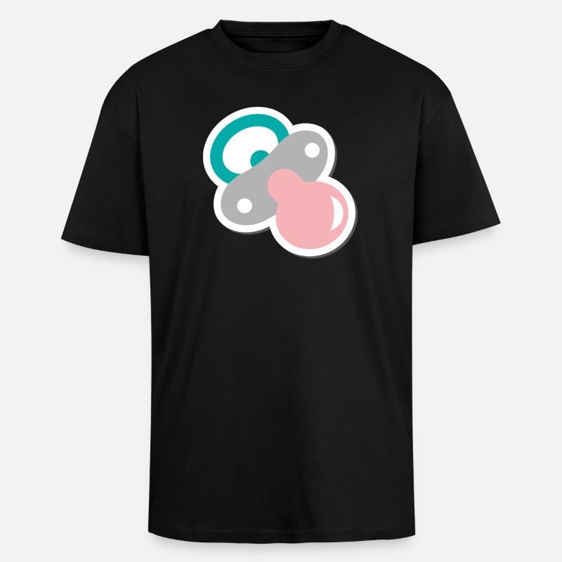 Pacifier - Unisex Oversized Heavyweight T-shirt - black