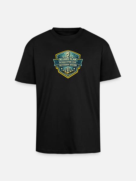 Kluge Planung Schach Sieg - Oversized Heavyweight Unisex T-Shirt - Schwarz