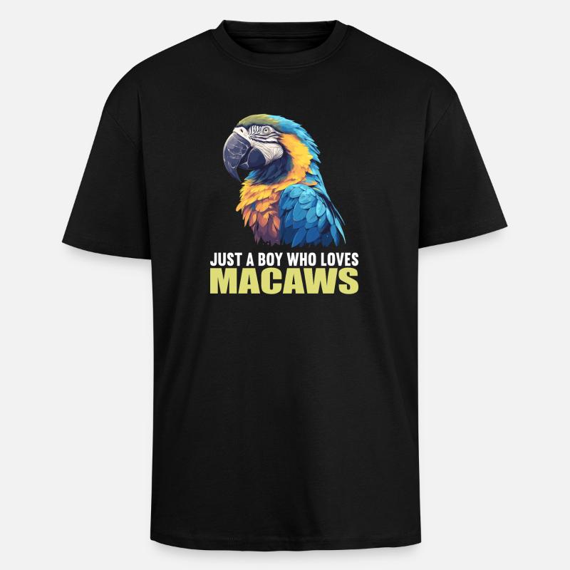 Macaw's Era - Unisex Oversized Heavyweight T-shirt - black