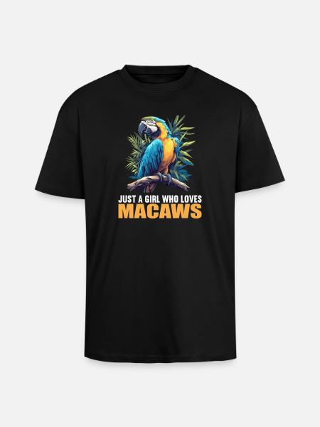 Macaw's Era - Unisex Oversized Heavyweight T-shirt - black