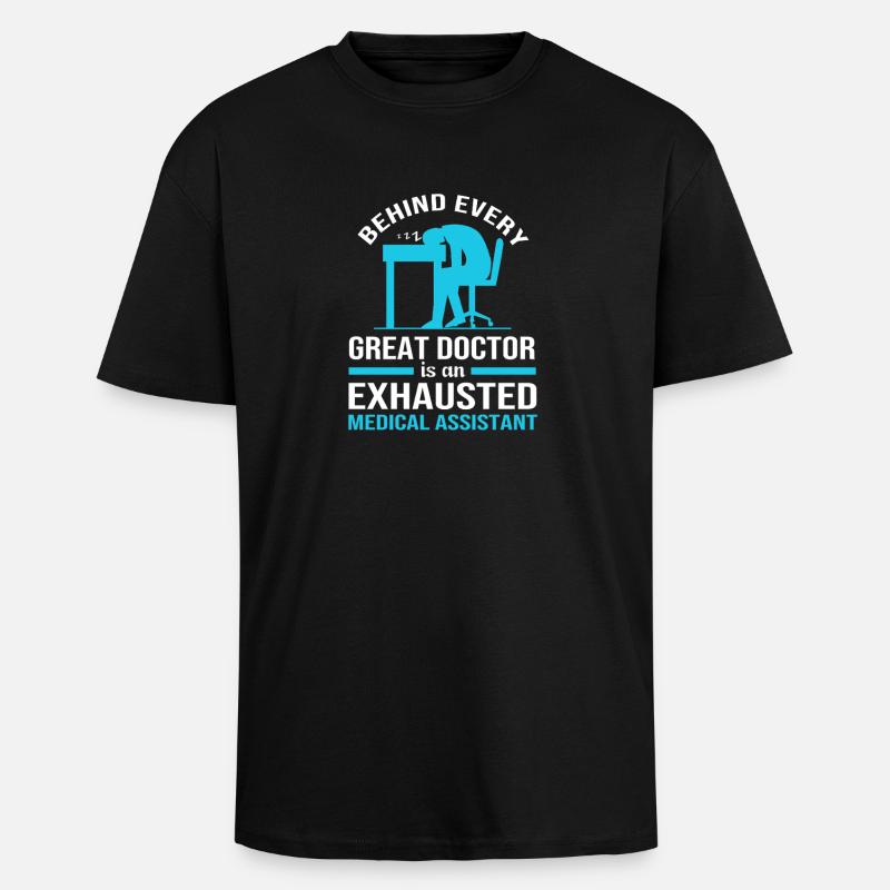 Arzthelferin MFA - Oversized Heavyweight Unisex T-Shirt - Schwarz