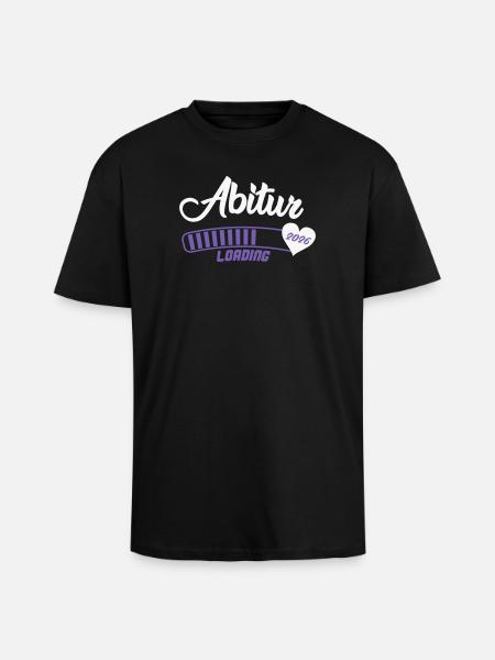 Abitur 2026 Loading Herz - Oversized Heavyweight Unisex T-Shirt - Schwarz