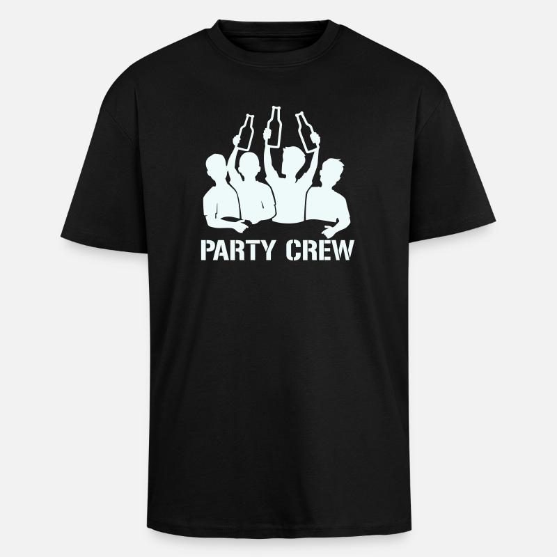 Équipe de la Bottle Raise Party - T-shirt unisexe oversize épais - noir