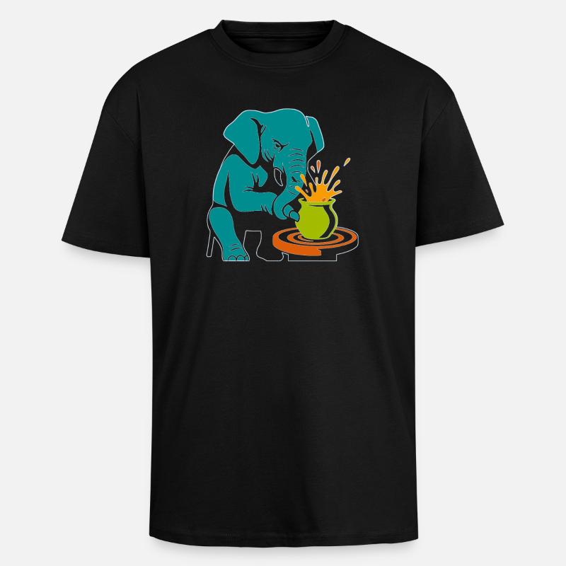 Trunk Master - Glaze Anarchy - Unisex Oversized Heavyweight T-shirt - black