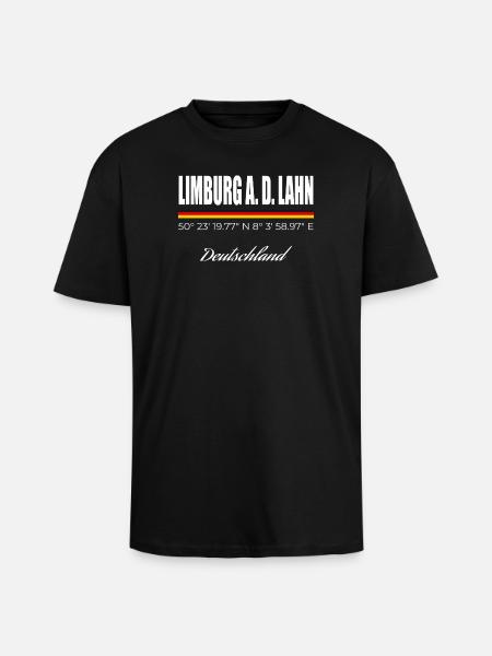 Limburg an der Lahn - Oversized Heavyweight Unisex T-Shirt - Schwarz