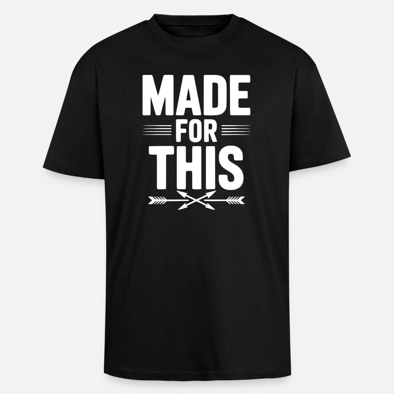 Faits pour ça - T-shirt unisexe oversize épais - noir