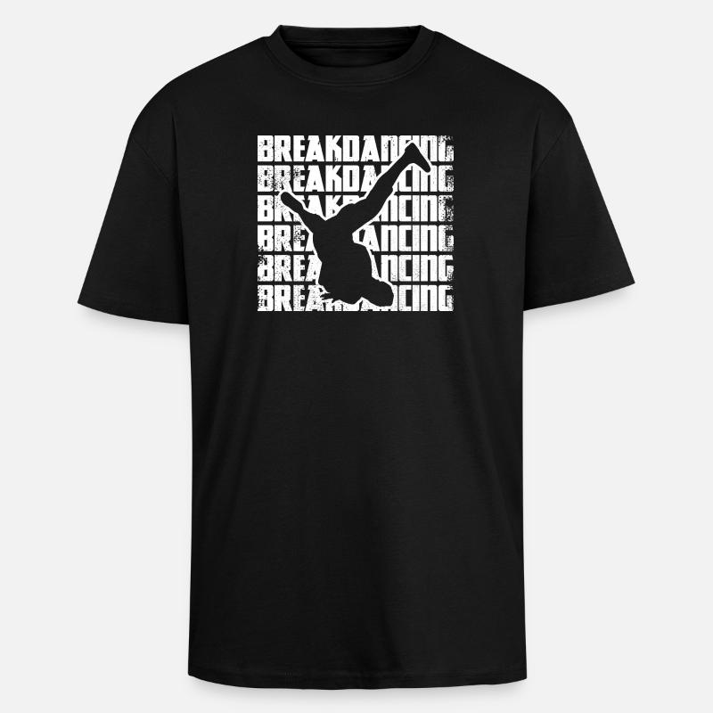 Lustiger Breakdancer - Oversized Heavyweight Unisex T-Shirt - Schwarz