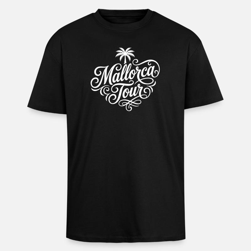 Mallorca Tour - Oversized Heavyweight Unisex T-Shirt - Schwarz