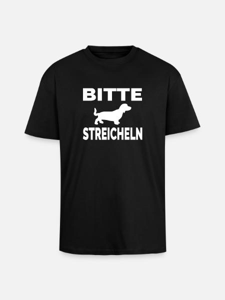 Dackel - Oversized Heavyweight Unisex T-Shirt - Schwarz