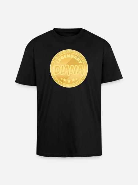 Legendary Diana Award - Unisex Oversized Heavyweight T-shirt - black