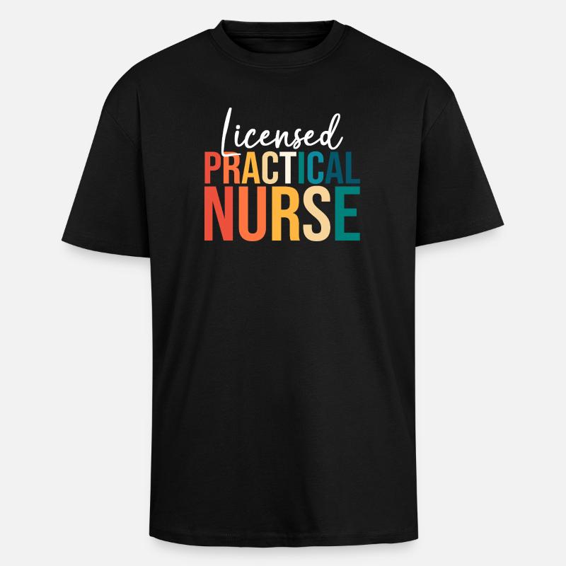 Infirmière Infirmière Infirmière - T-shirt unisexe oversize épais - noir