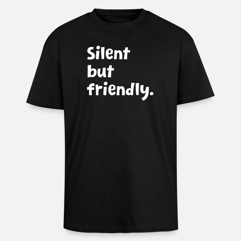 Introvertiert – Lustiges Introvertiert-Design – Sarkastisch - Oversized Heavyweight Unisex T-Shirt - Schwarz