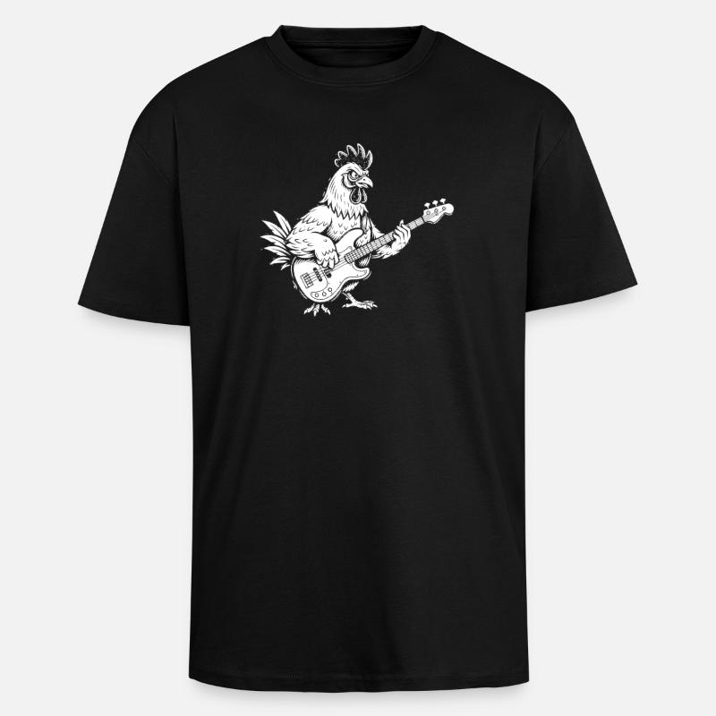 Cloud Forest Silhouette Mono - Unisex Oversized Heavyweight T-shirt - black