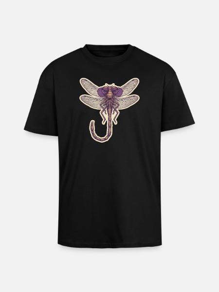 Cool Dragonfly - Unisex Oversized Heavyweight T-shirt - black