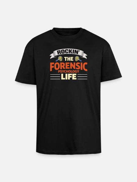 Rockin The Forensic Psychology Life - Unisex Oversized Heavyweight T-shirt - black