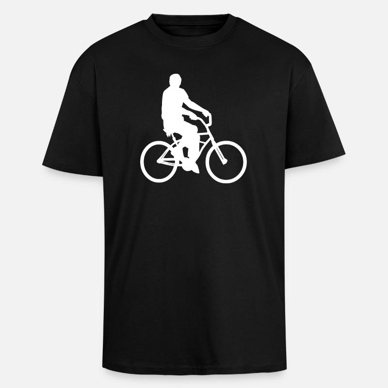 Fahrrad - Oversized Heavyweight Unisex T-Shirt - Schwarz